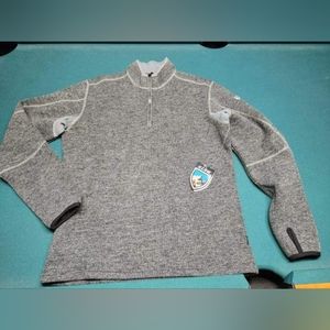 New With Tags Men's Large Graphite KUHL Thermokore Thor 1/4 Zip Shirt